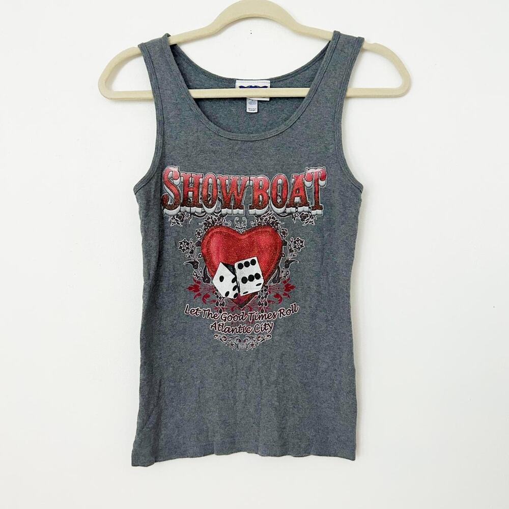 Gray Casino Y2K Tank Top